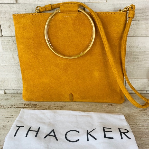 Thacker NWT LE POUCH Mustard/Brushed Gold $148 - Picture 6 of 8
